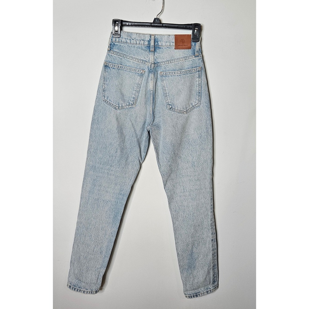 Anine Bing Sonya Jean High Waist Light Wash Denim Button Fly Women Size 24 *Flaw - Picture 5 of 8